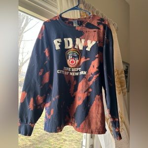 FDNY tie dyed long sleeved shirt.